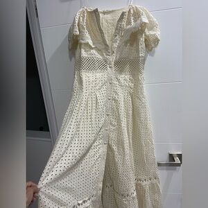 Summer Dress off the shoulder New never worn Size Large but fits Medium